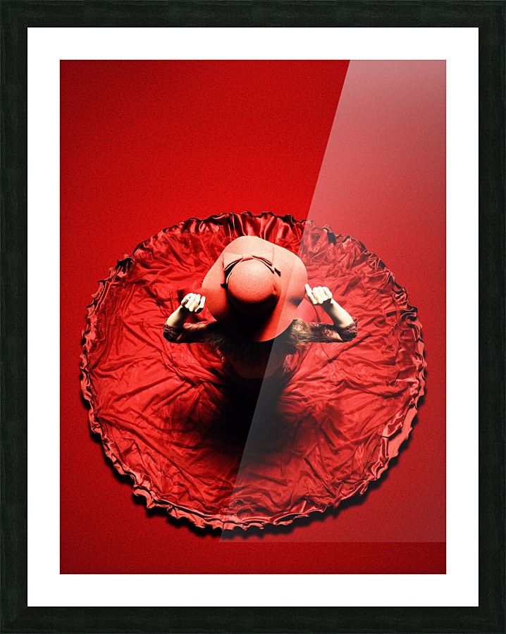 Lady in red Picture Frame print