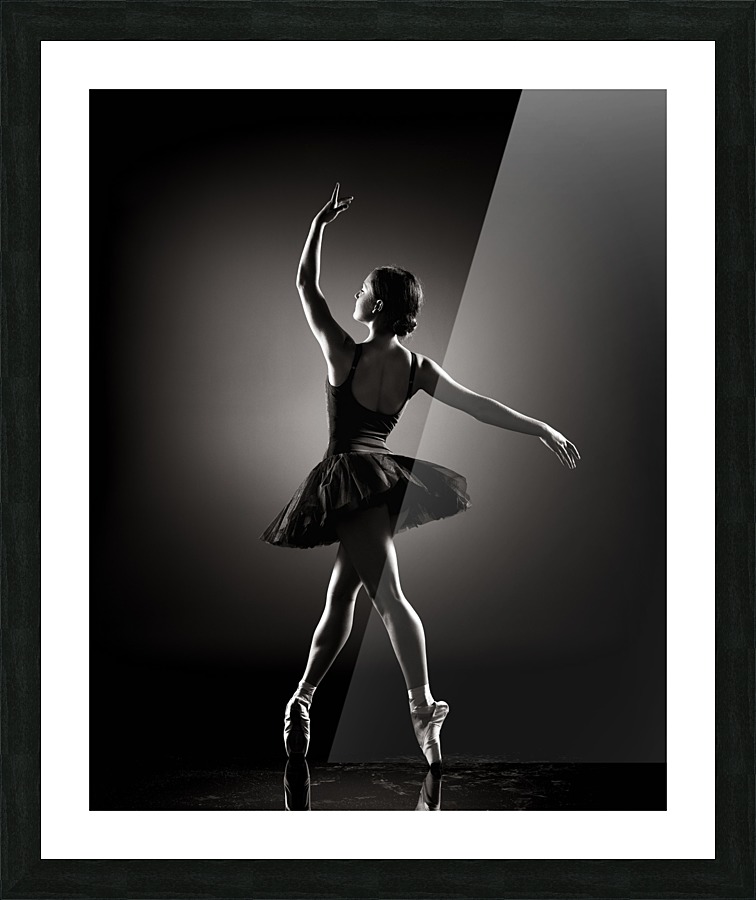 Ballerina dancing Picture Frame print