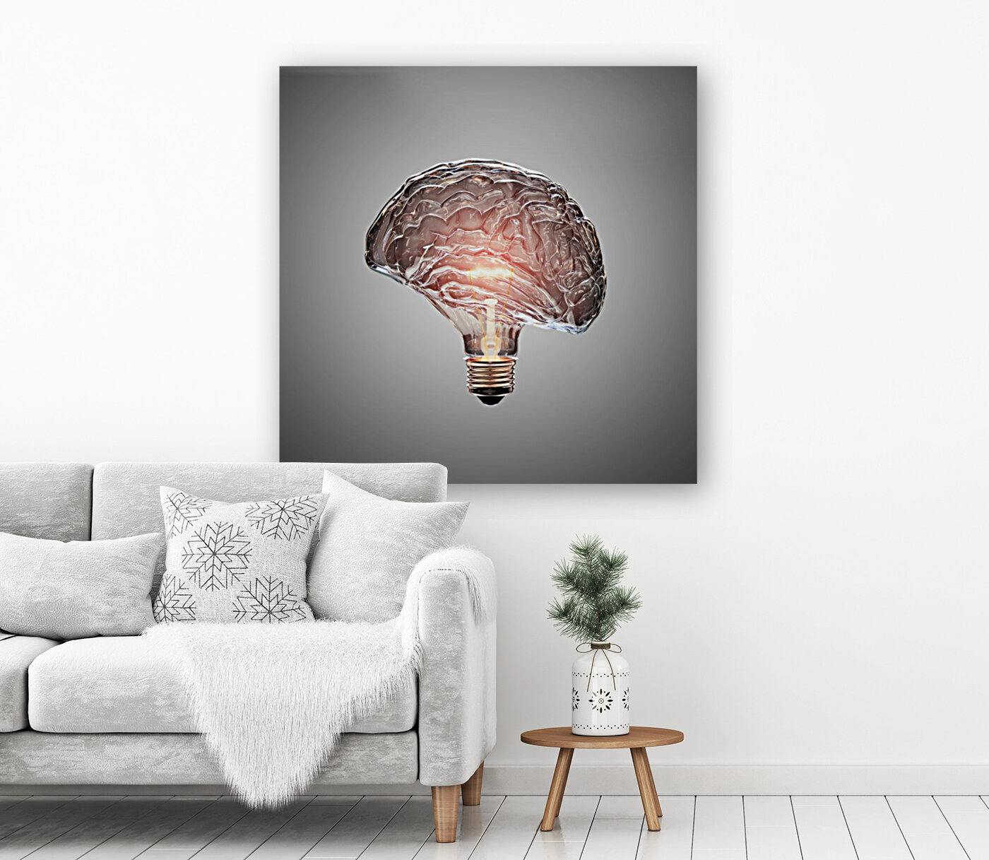 Light Bulb Brain Reproduction