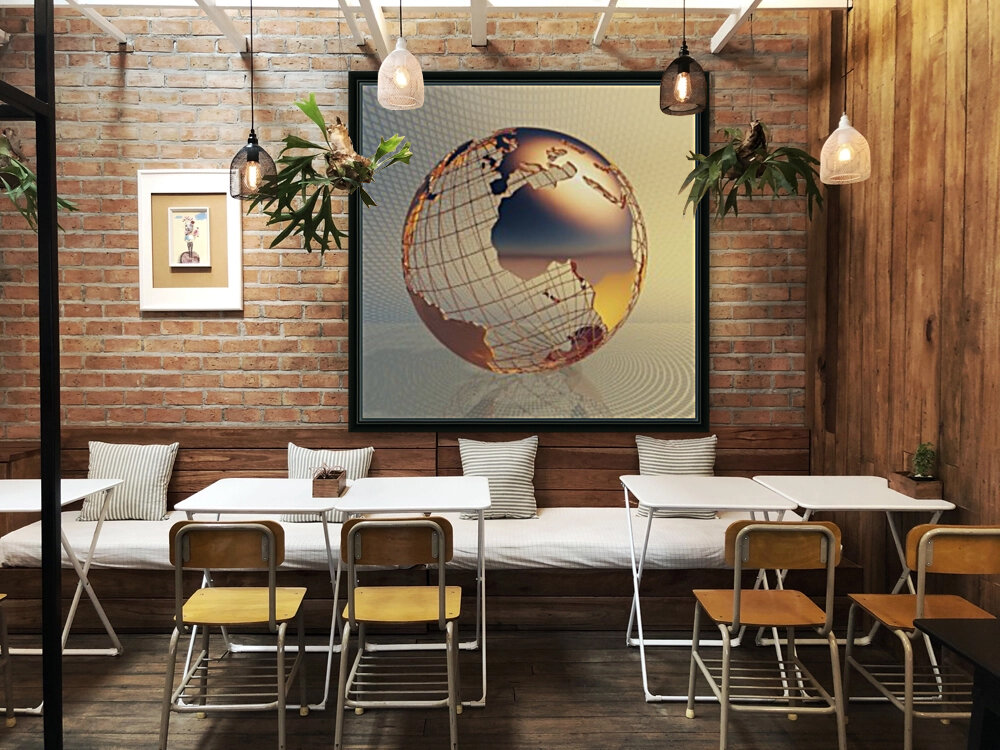 World global business background Reproduction