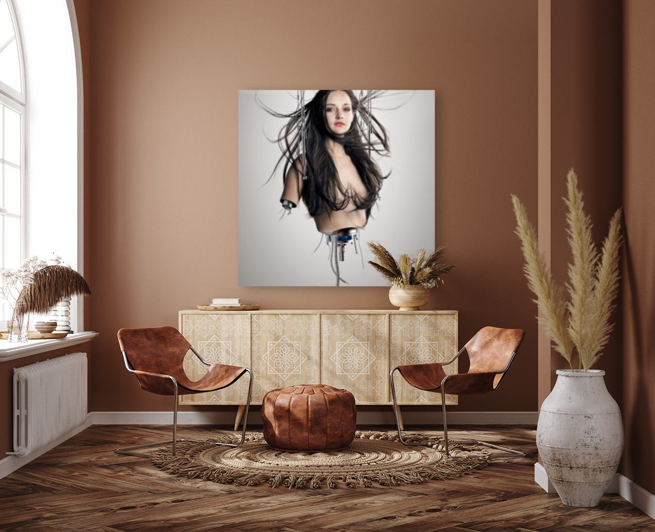 Cyborg woman Reproduction