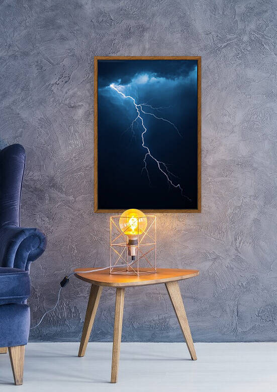 Lightning with dramatic cloudscape by Johan Swanepoel