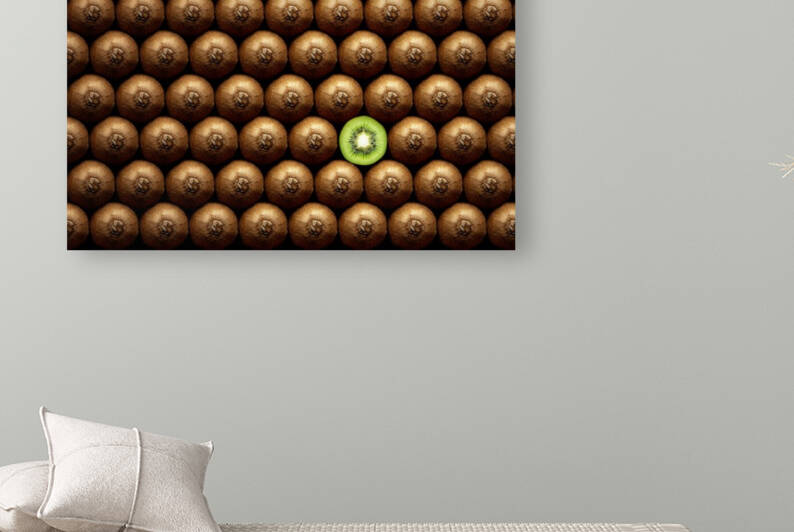 Sliced kiwi between group by Johan Swanepoel