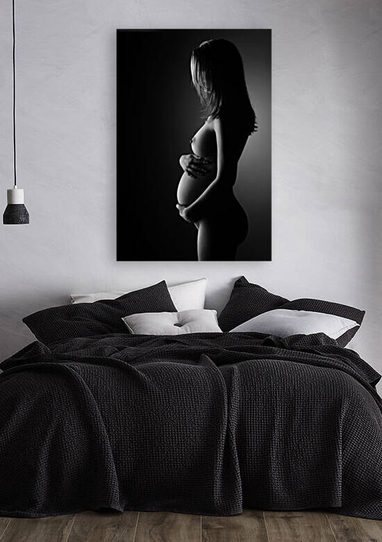 Nude Pregnant Woman by Johan Swanepoel
