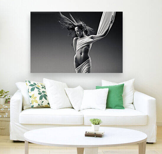 Sensual woman in cloth by Johan Swanepoel