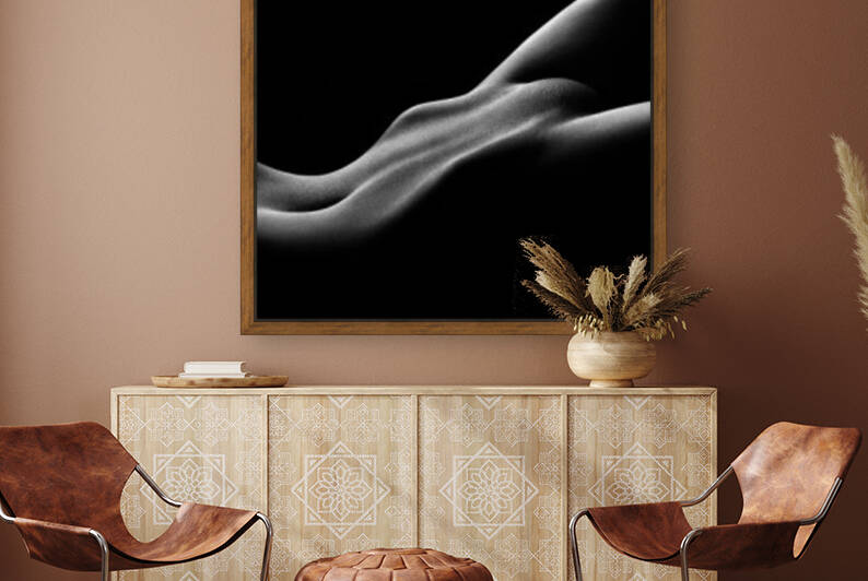 Nude woman bodyscape 59 by Johan Swanepoel