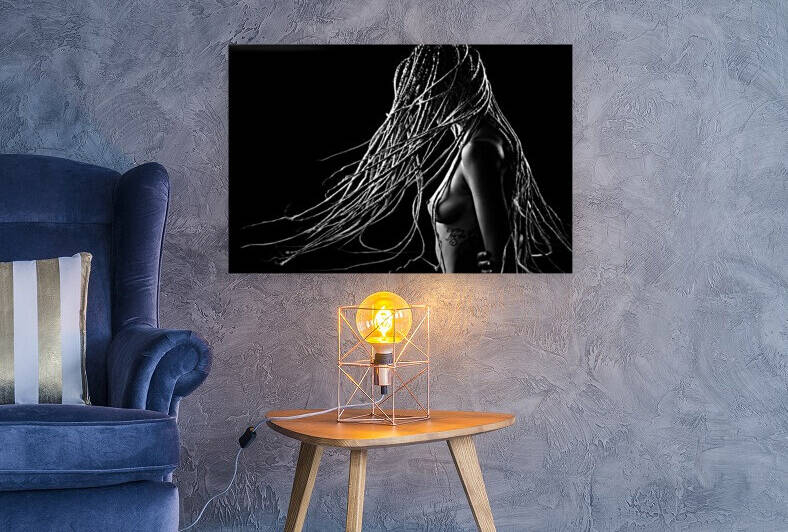 Nude woman portrait 1 by Johan Swanepoel