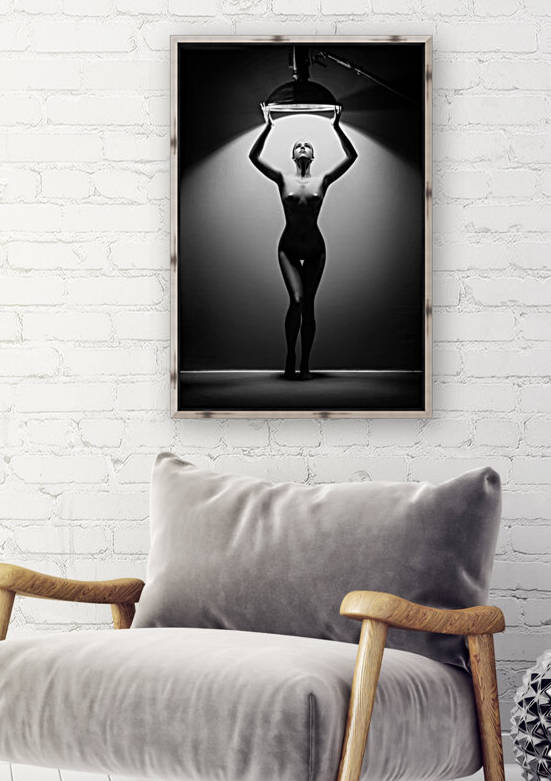Woman in the spotlight 3 by Johan Swanepoel