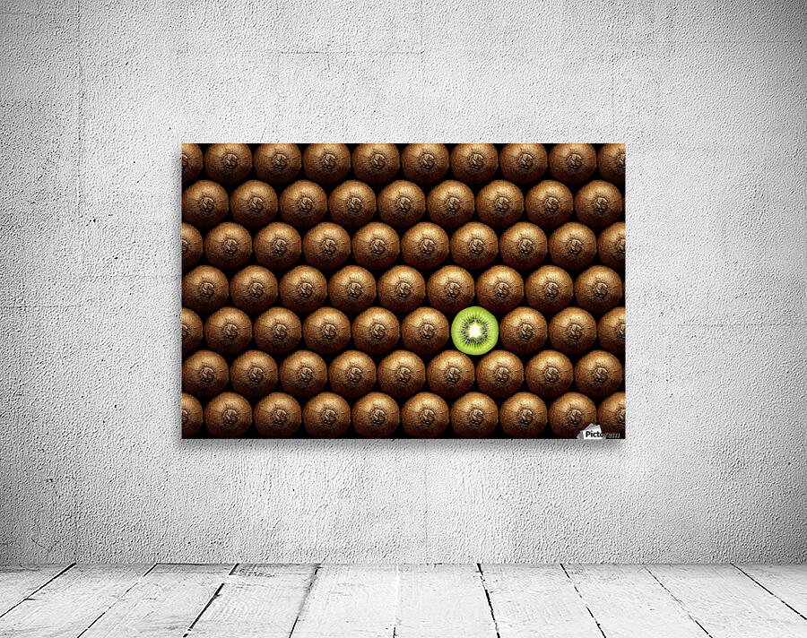 Sliced kiwi between group Wall Preview
