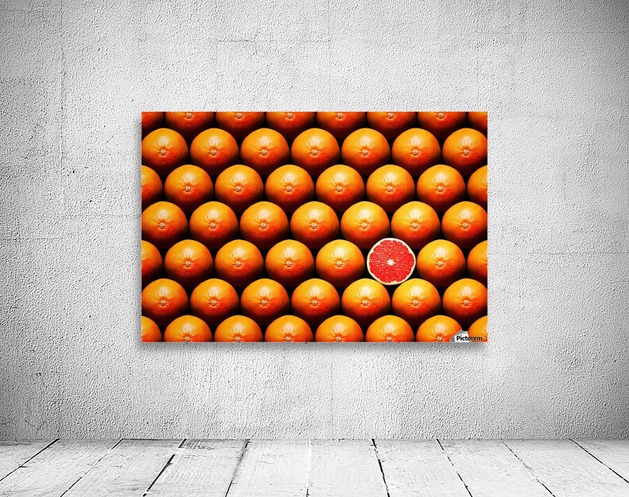 Grapefruit slice between group Wall Preview