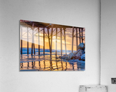 between the posts Acrylic Print