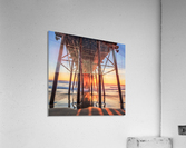 Sunset under the pier Acrylic Print