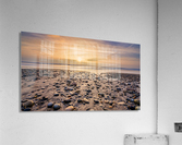 sunset pebbles Acrylic Print
