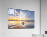 lone surfer Acrylic Print