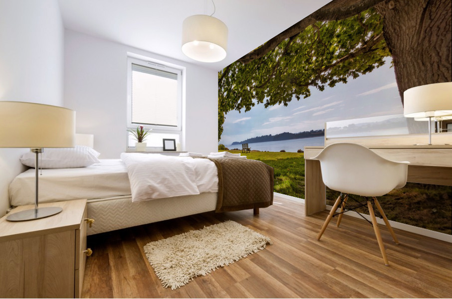 Under the old oak tree Mural print