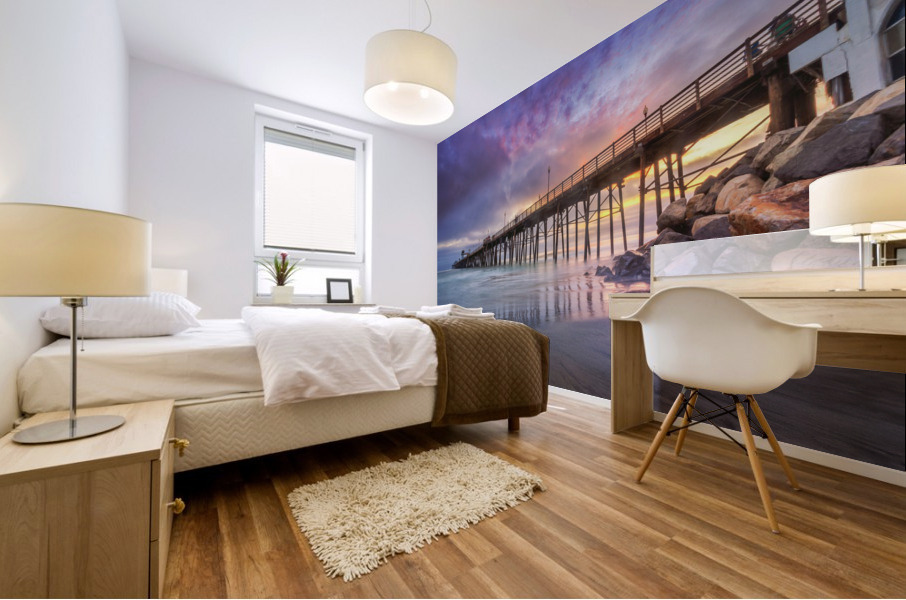 Twilight at Oceanside Mural print