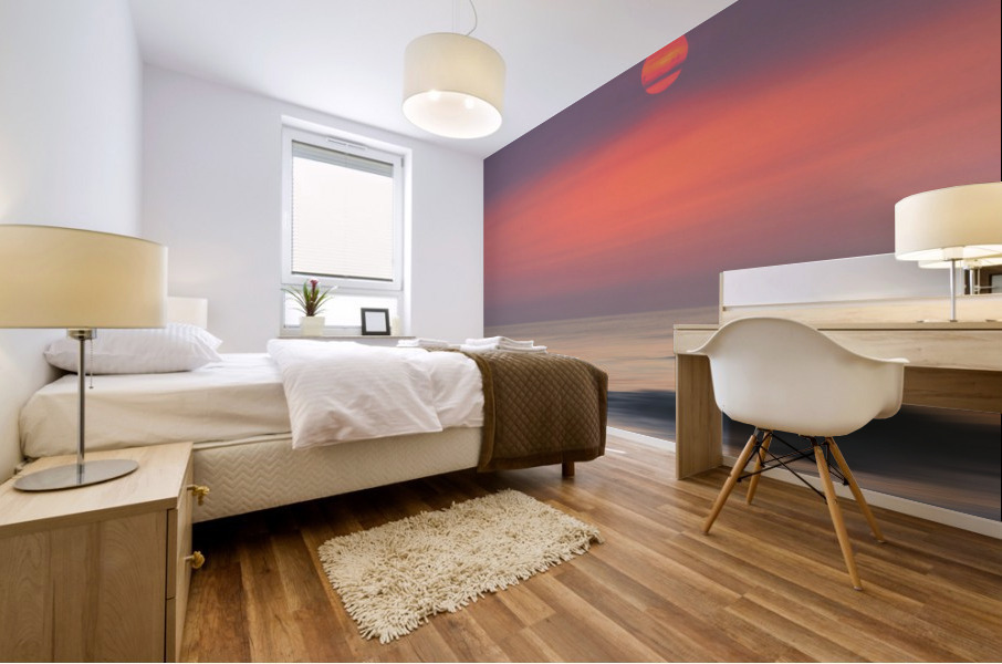 red glow 3 Mural print