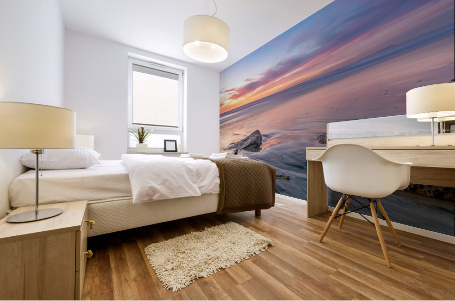 smooth sunset Mural print