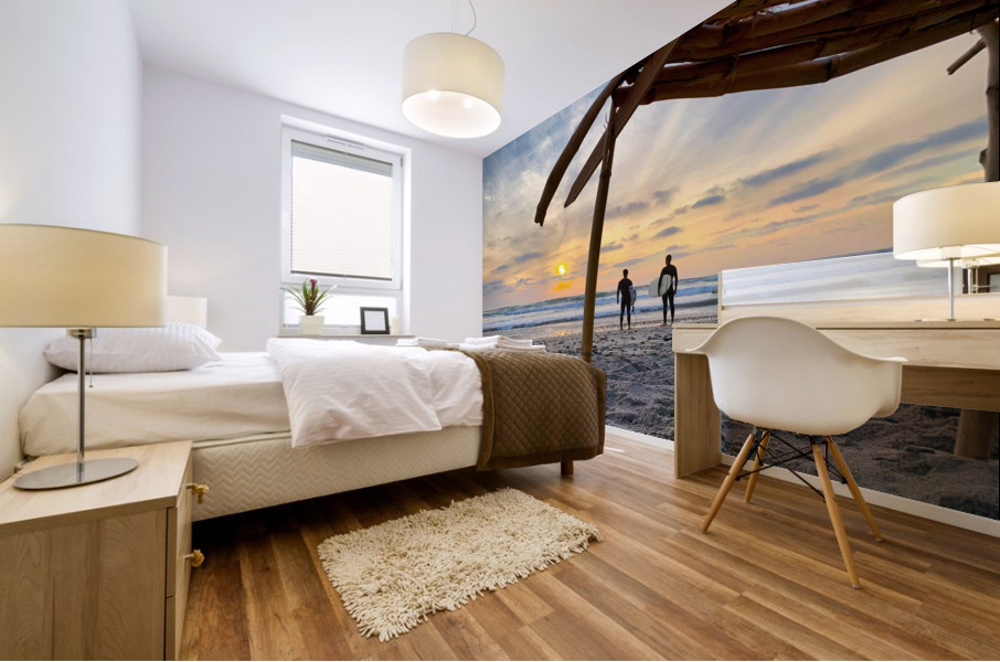 beacons surfers Mural print