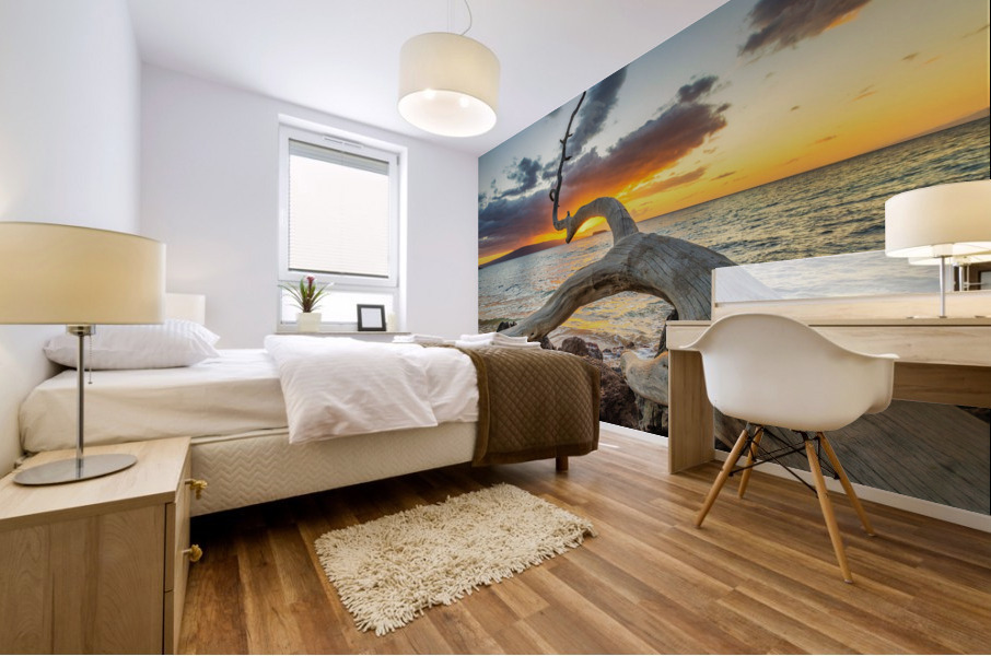 Maluaka sunset Mural print