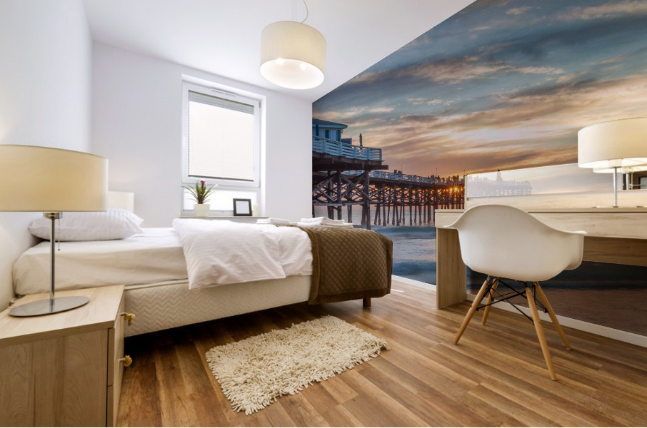 Pacific Beach pier Mural print