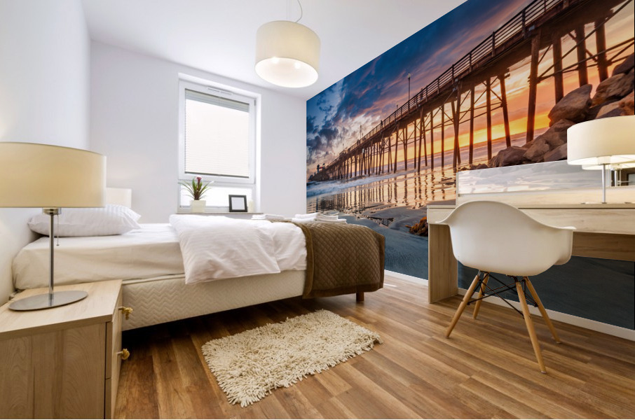 Oceanside pier 3 Mural print