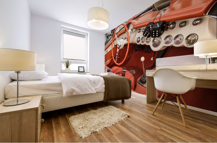 chevy corvette 1962 Mural print