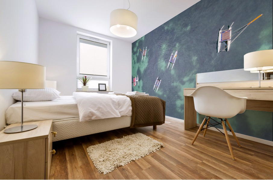 beg meil harbor Mural print