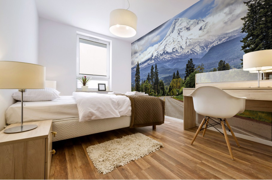 Road to Mount Hood Mural print