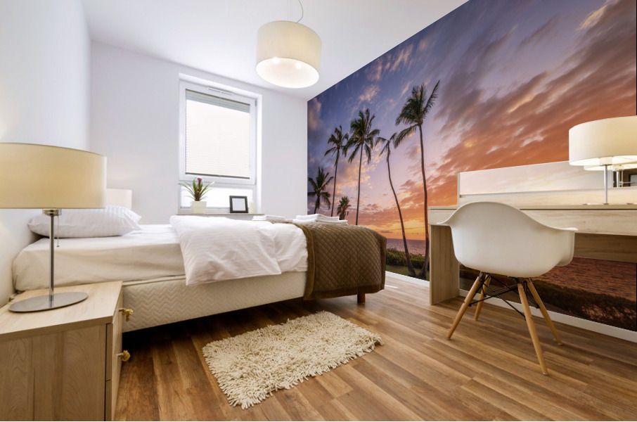Kihei coconut trees Mural print