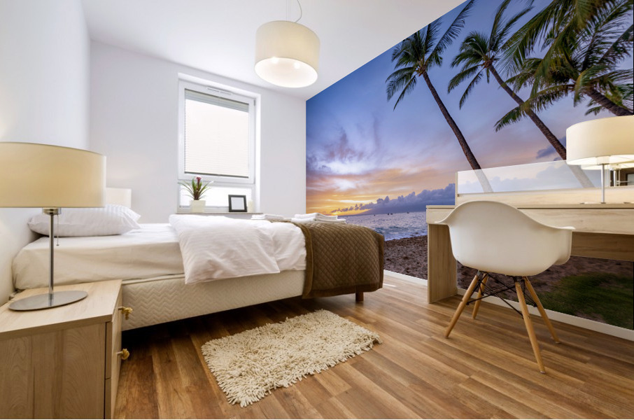 kaanapili sunset Mural print