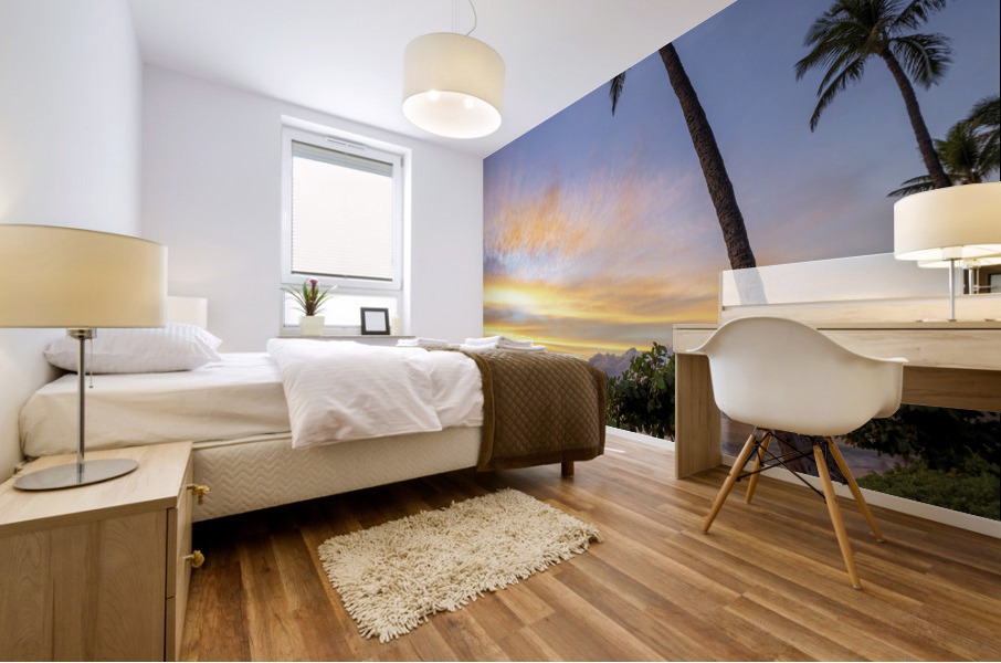 Kaanapili sunset Mural print