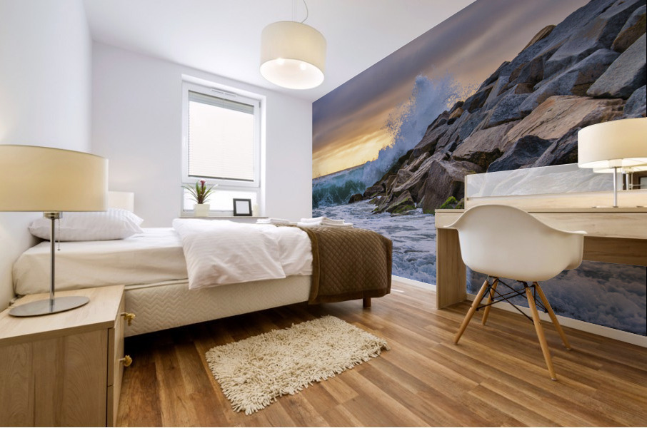 ponto wave Mural print