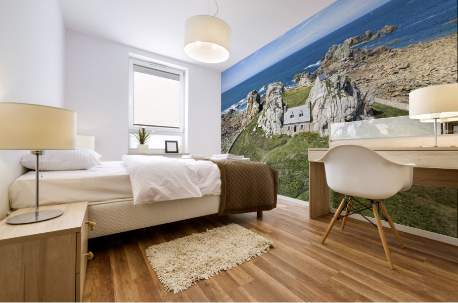 The house between the rocks Mural print