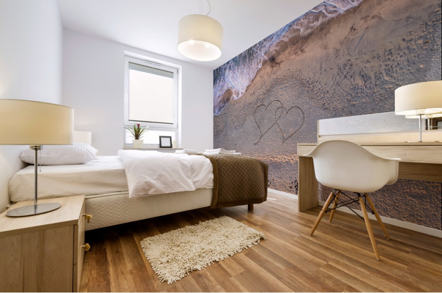 Beach love Mural print