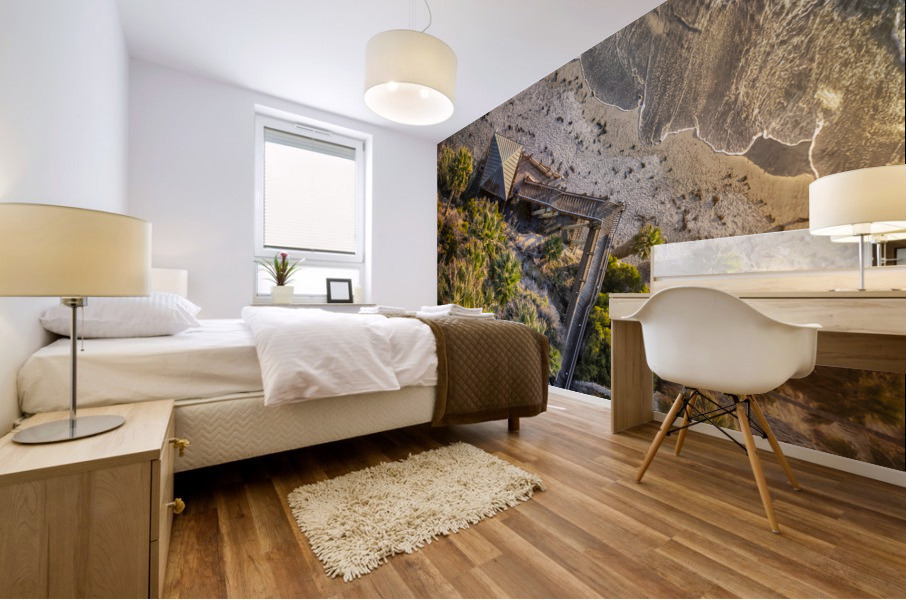 Overlooking Swamis Mural print
