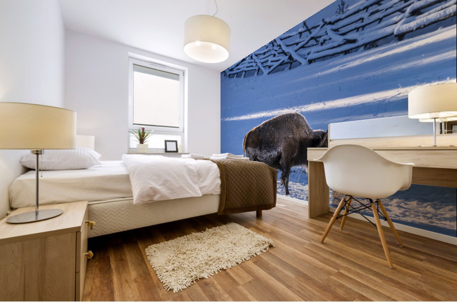 Zion bison 2 Mural print