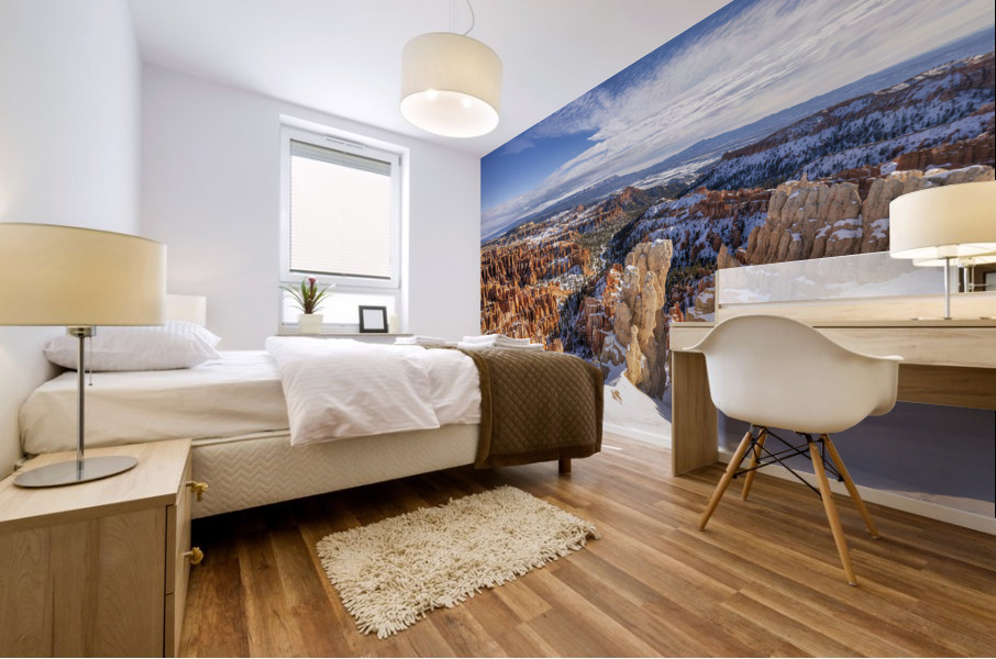 Winter in Bryce canyon Mural print