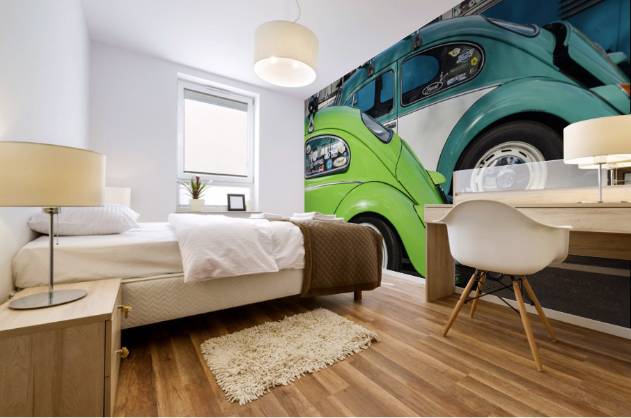Old beetles Mural print