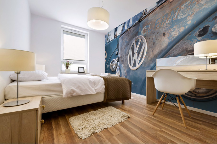 old blue T1 Mural print