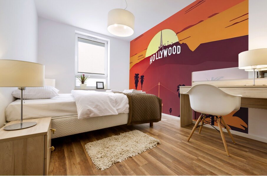 hollywoodf Mural print