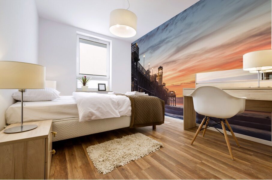 Oceanside pier Mural print