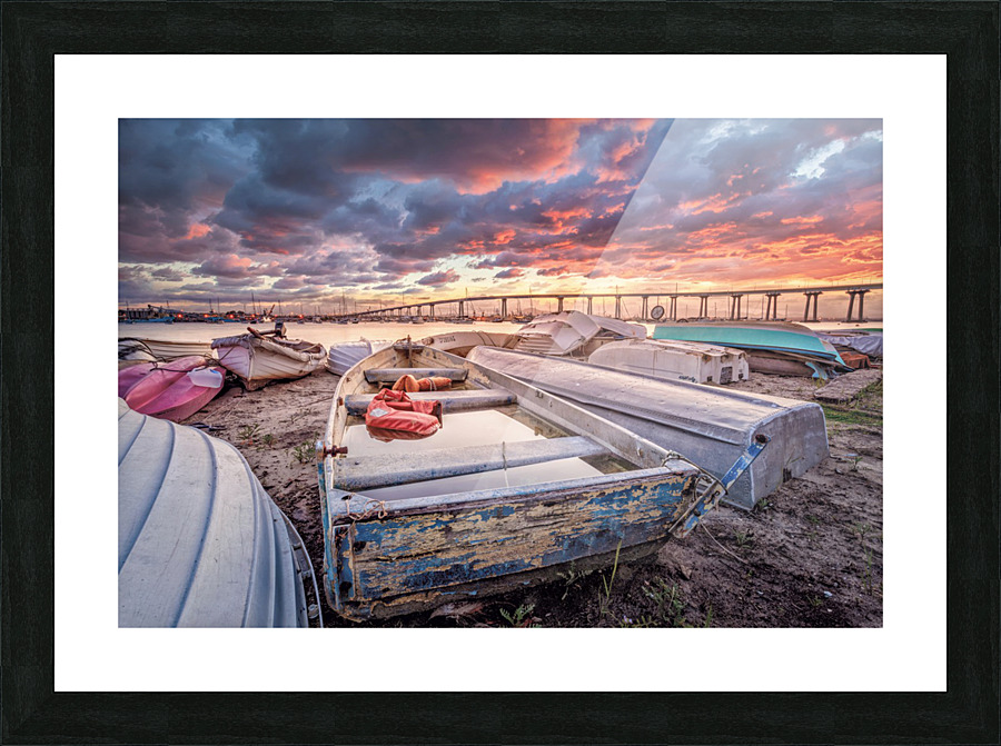Sunrise in coronado Picture Frame print
