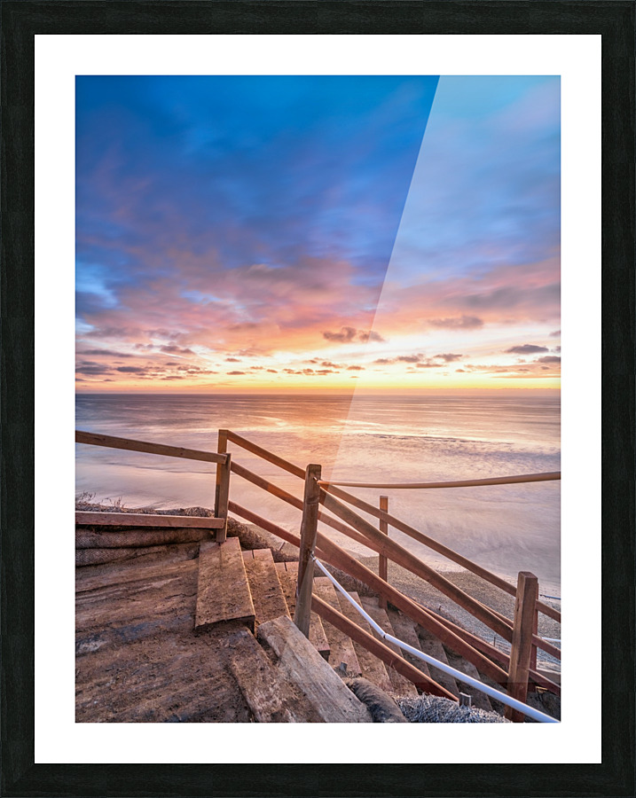 Beacons beach  Picture Frame print