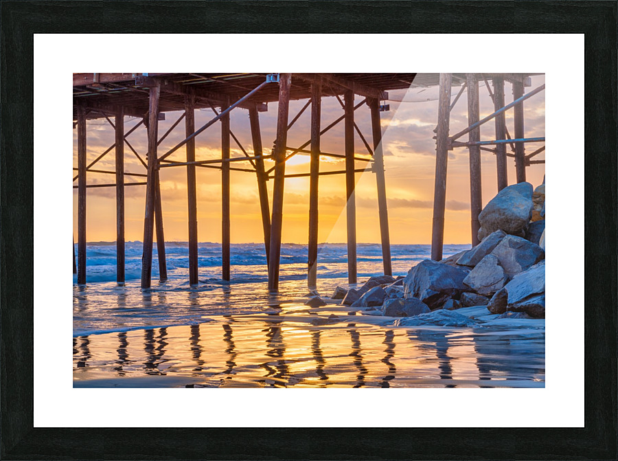 between the posts Picture Frame print