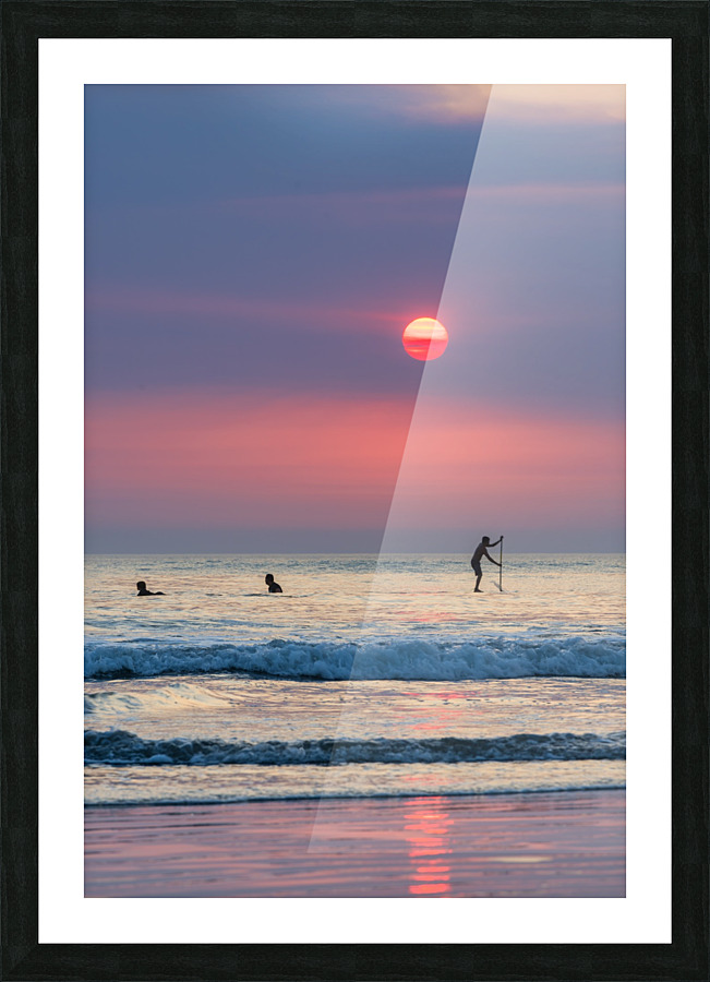 red glow Picture Frame print