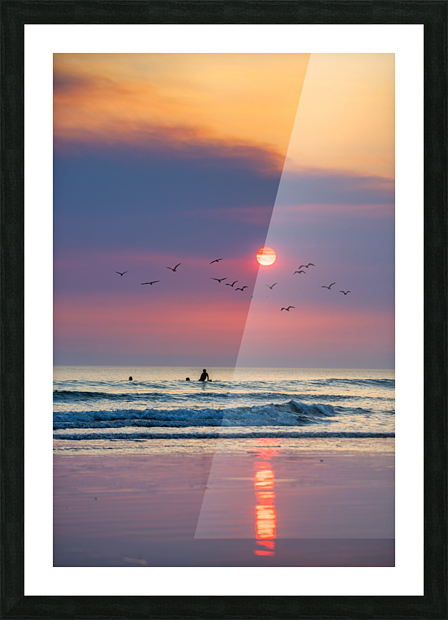 Red glow 2 Picture Frame print