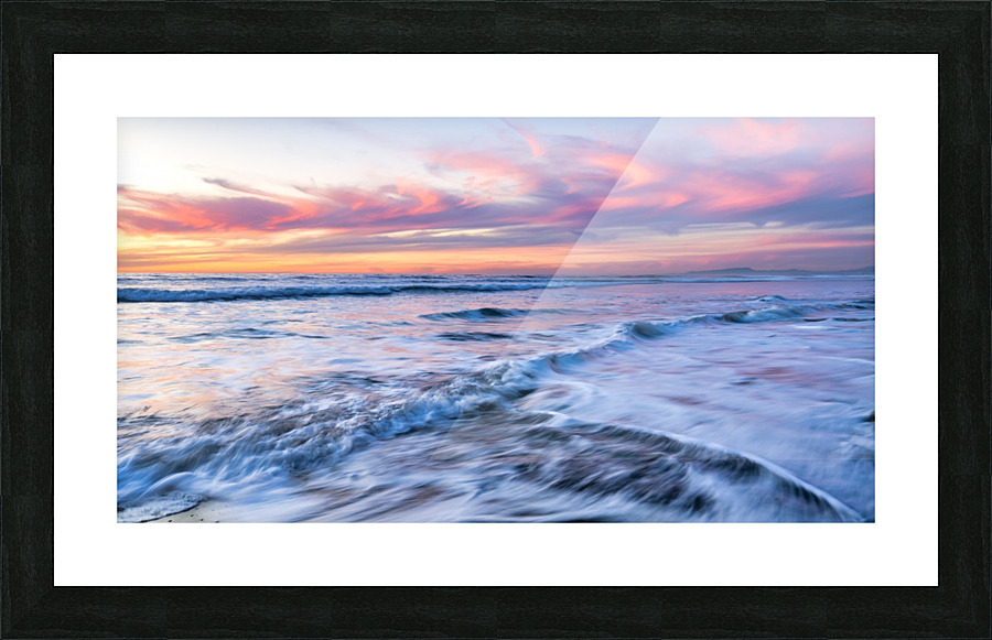 Purple swash Picture Frame print