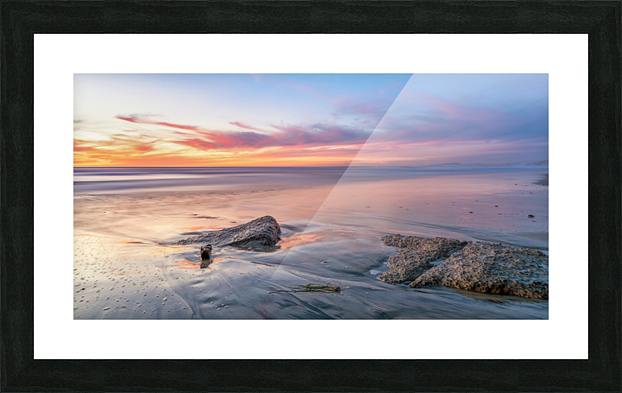 smooth sunset Picture Frame print