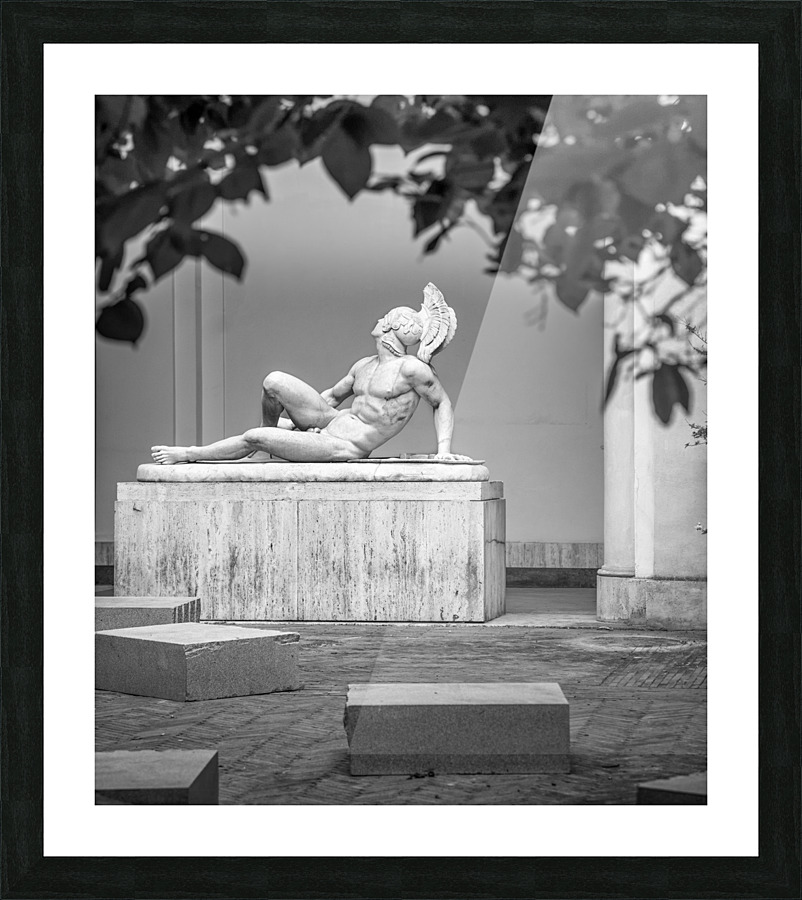 Statue in Rome Picture Frame print
